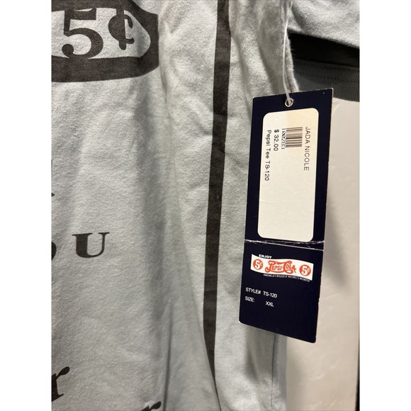 ORIGINAL Pepsi Cola 5 Cents Brand Japanese Green XXL T-shirt *RARE* New With Tag - Picture 5 of 6